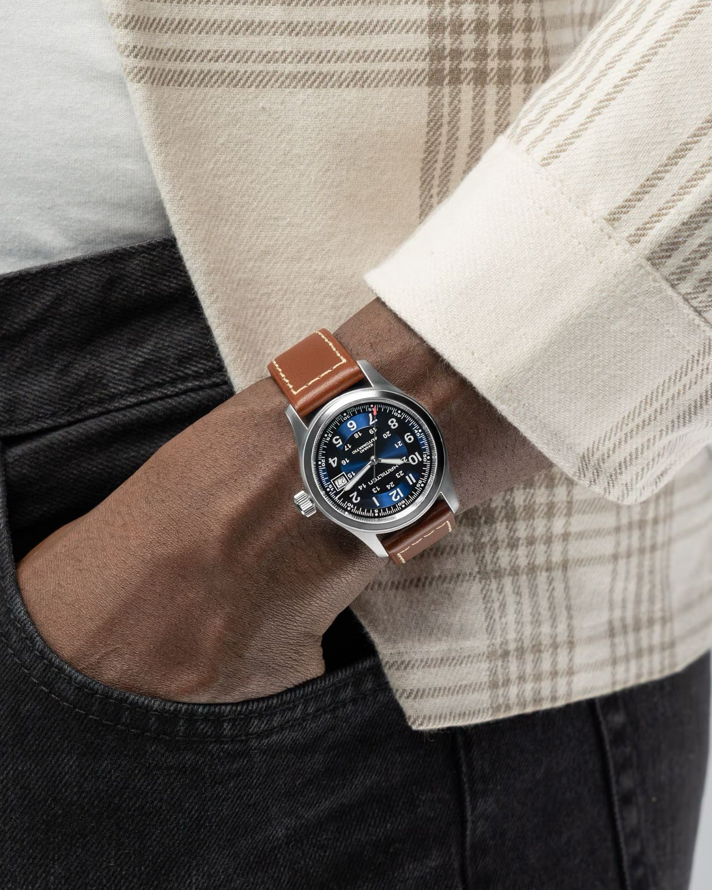 Blue Hamilton Khaki Field Auto H70455540 | Noahs Fine Watches