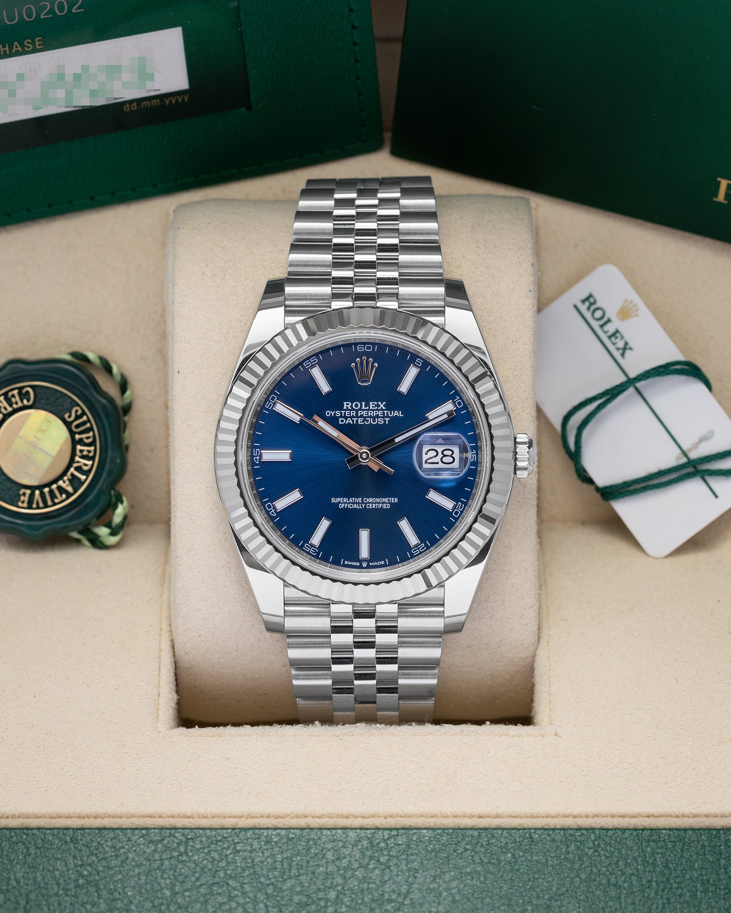 Blue Index Rolex Datejust 126334 | Noah's Fine Watches & Jewelry Dallas, TX