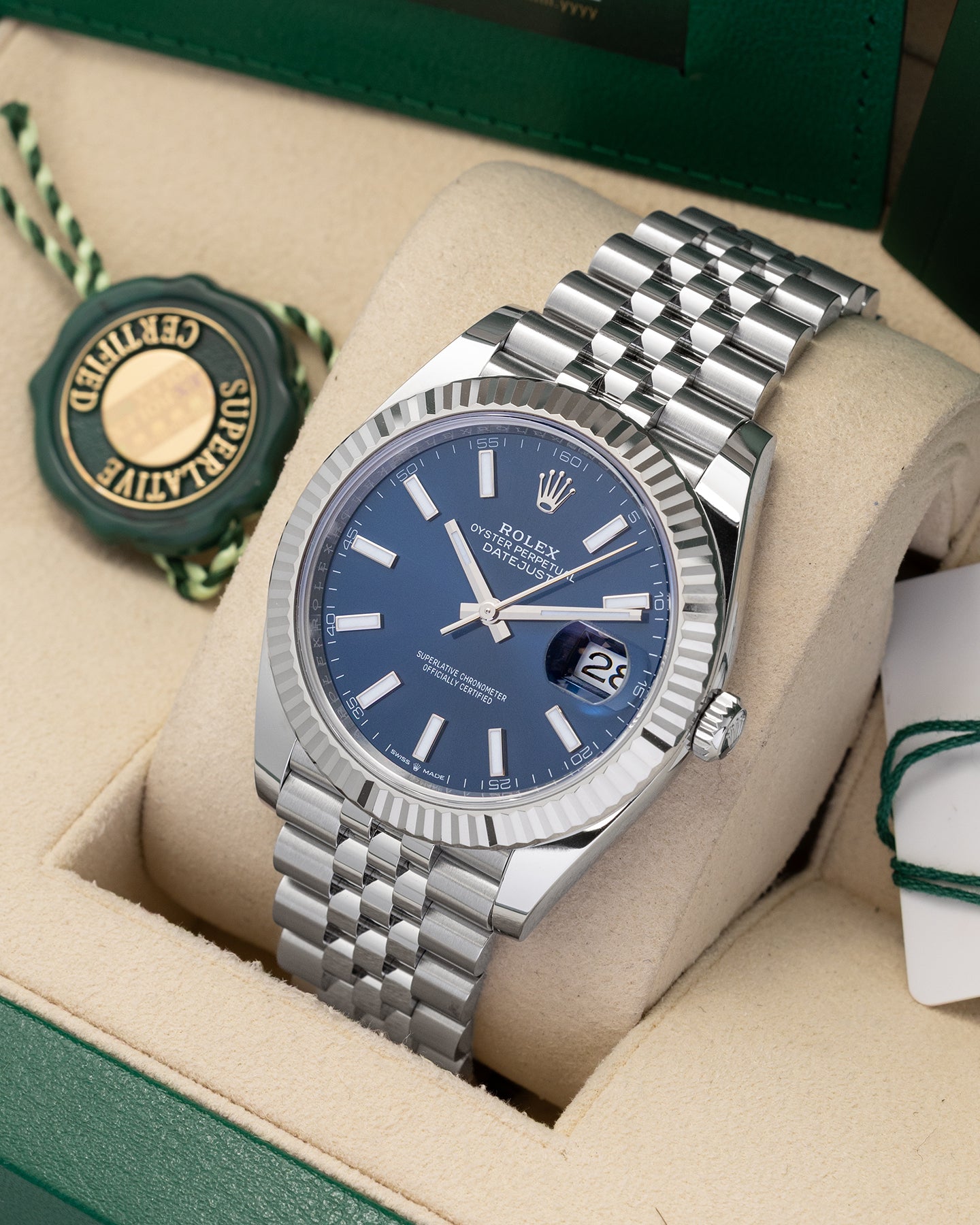 Blue Index Rolex Datejust 126334 | Noah's Fine Watches & Jewelry Dallas, TX