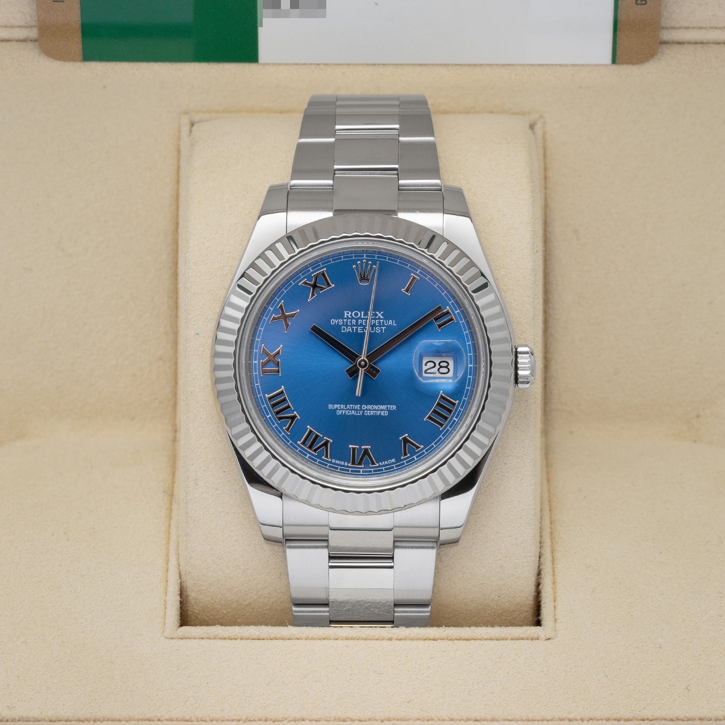 Blue Roman Rolex Datejust 116334 | Noah's Fine Watches Frisco, Texas