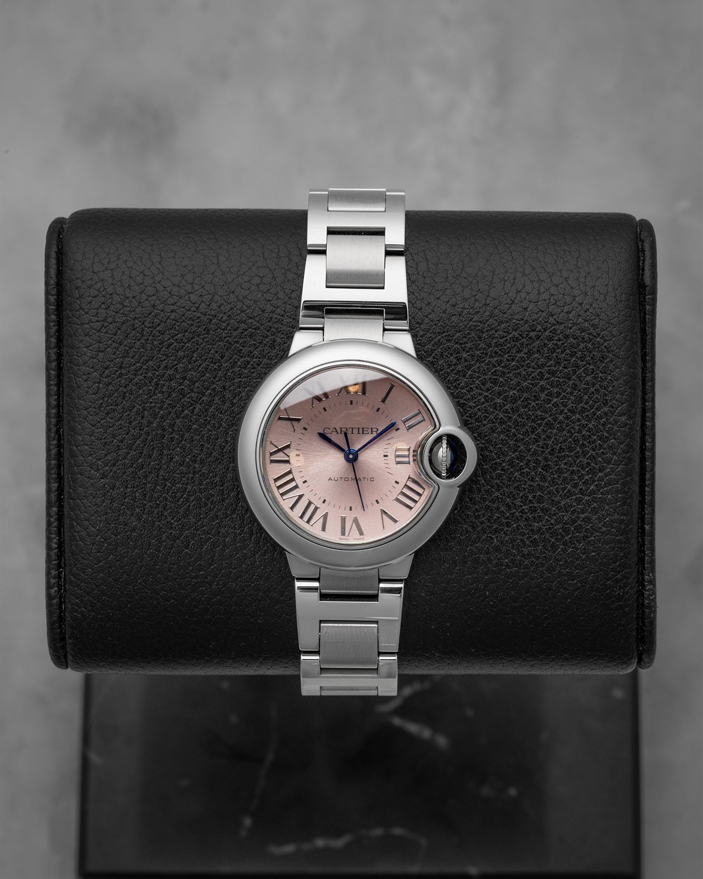 Pink 33MM Cartier Ballon Bleu de Cartier | Noah's Fine Watches Dallas, Texas