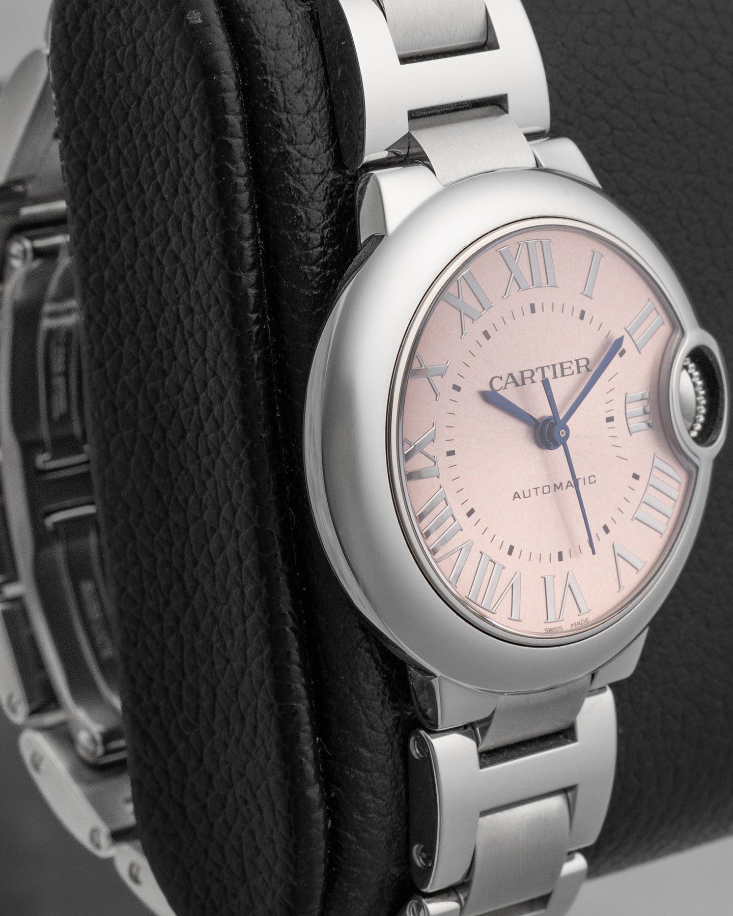 Pink 33MM Cartier Ballon Bleu de Cartier | Noah's Fine Watches Dallas, Texas