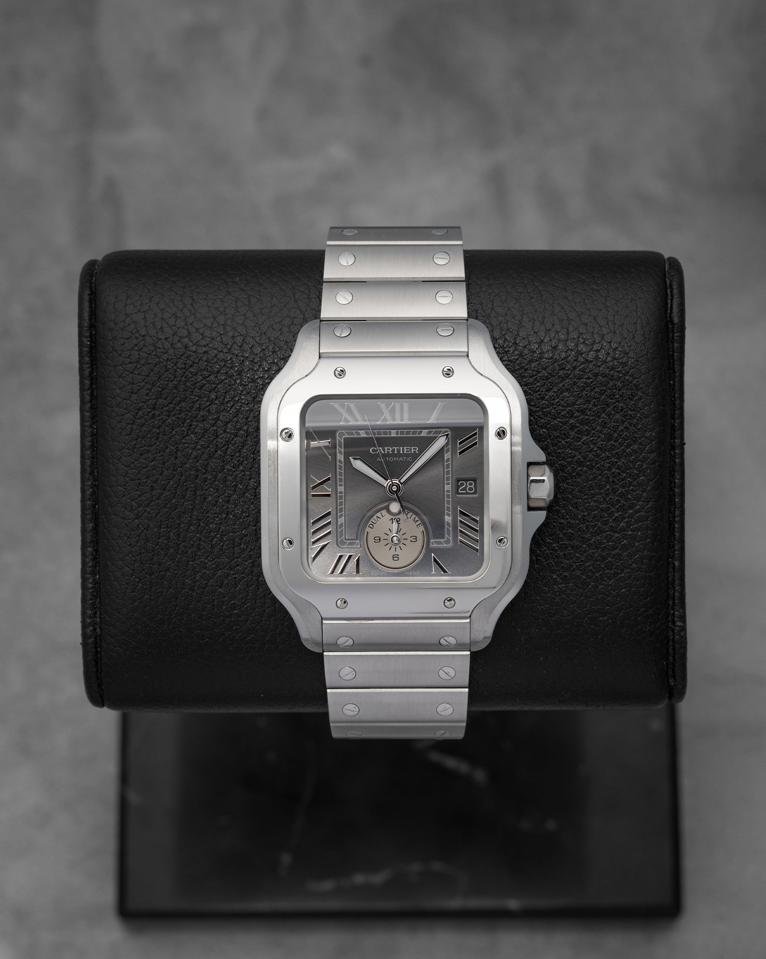 洋楽 DAIKITSUNETATHEFIRSTSUITE FOR CARTIER Cartier Santos de Cartier Dual Time 2026 – Noah's Fine Watches