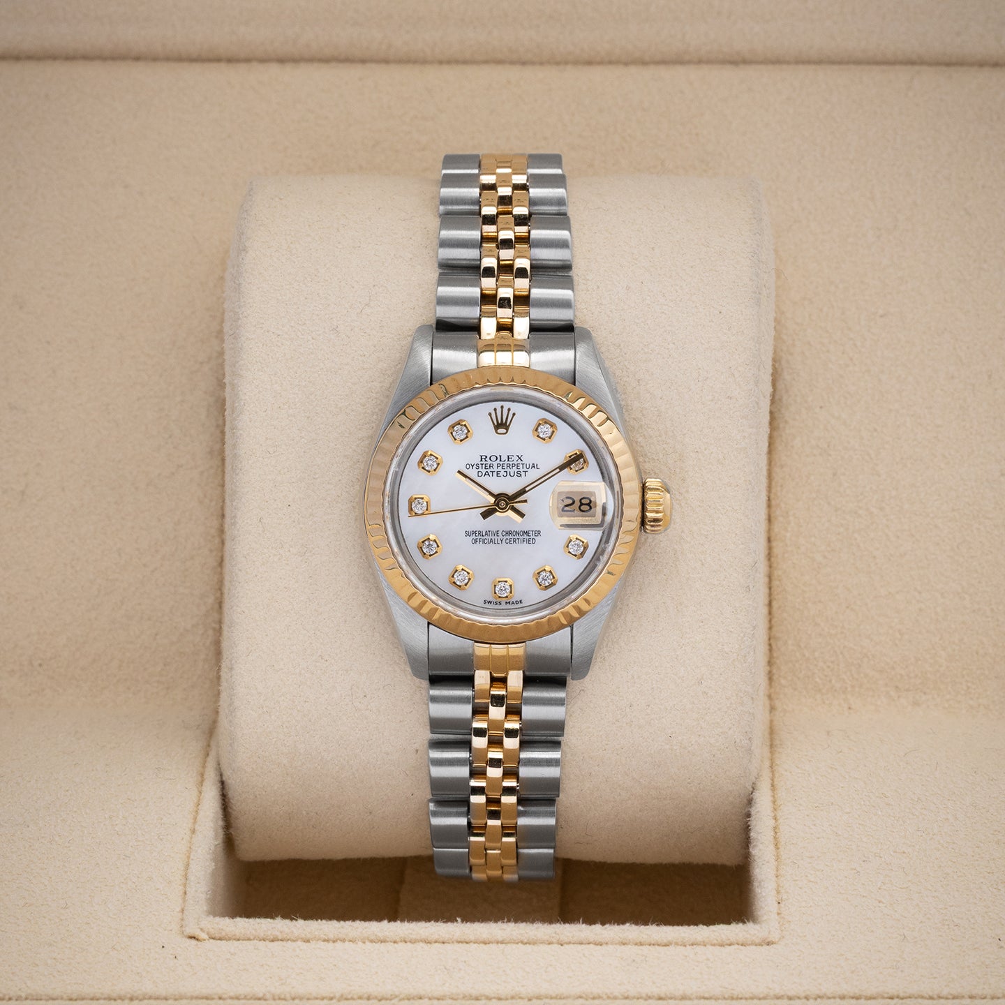 Gold Diamond Rolex Datejust Watch 69173 | Noah's Fine Watches and Jewelry Dallas