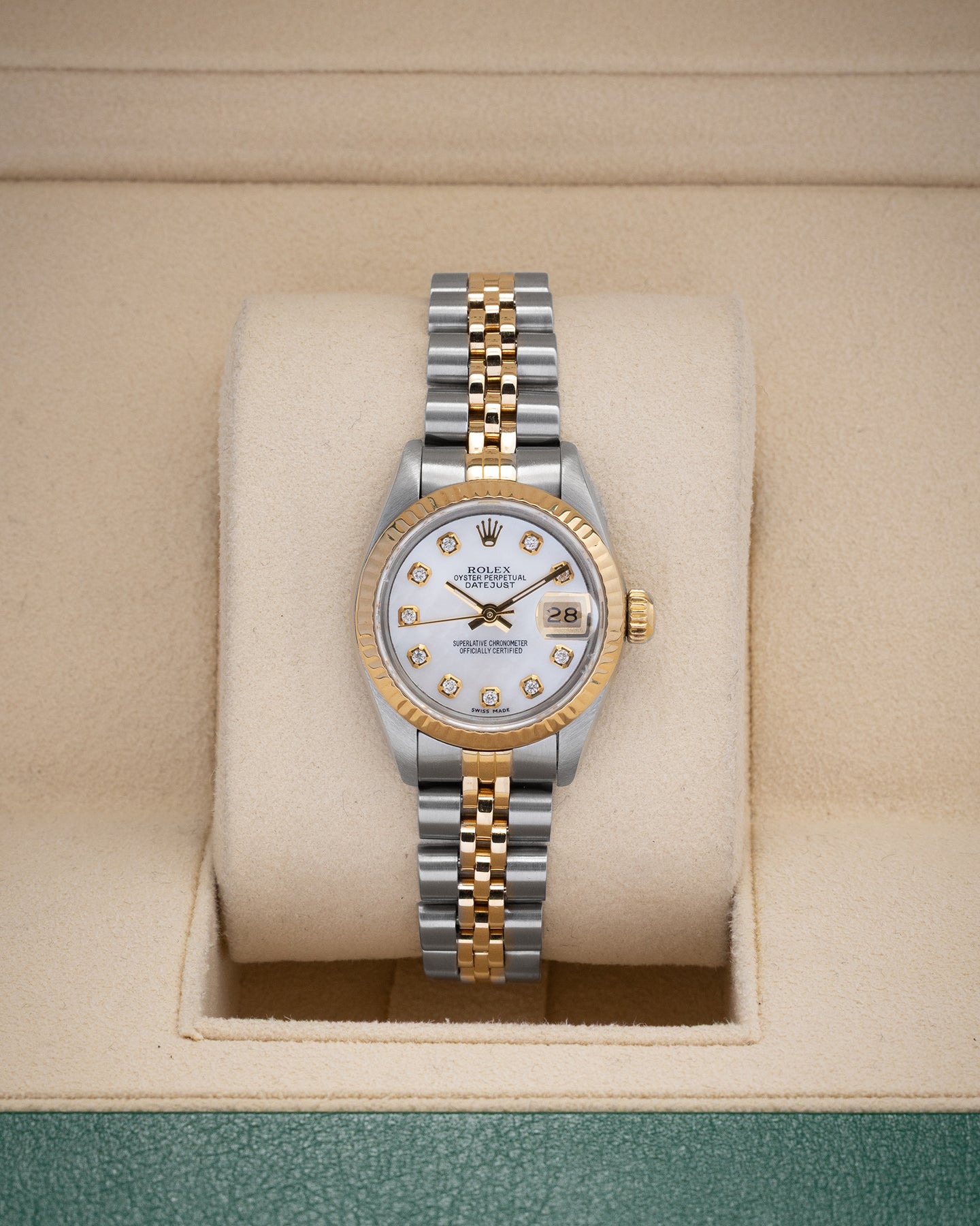 Gold Diamond Rolex Datejust Watch 69173 | Noah's Fine Watches and Jewelry Dallas