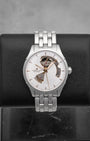 Silver Hamilton Jazzmaster Open Heart H32675151 | Noah's Fine Watches Frisco, TX