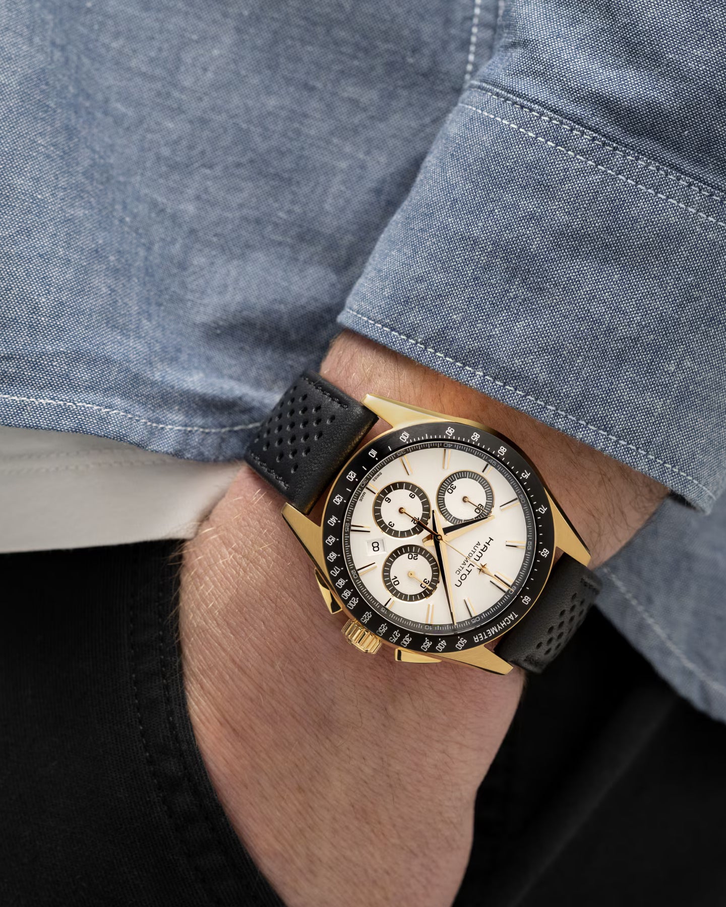 Hamilton Jazzmaster Performer Auto Chrono H36626710 | Noah's Fine Watches