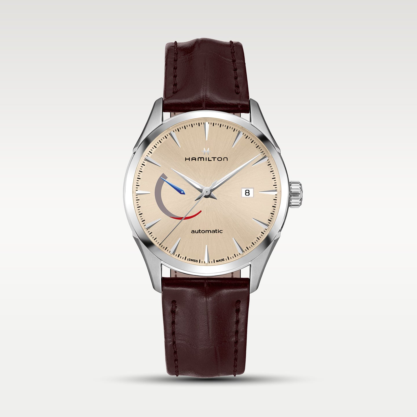 Beige Hamilton Jazzmaster Power Reserve Auto H32635521 | Noah's Fine Watches