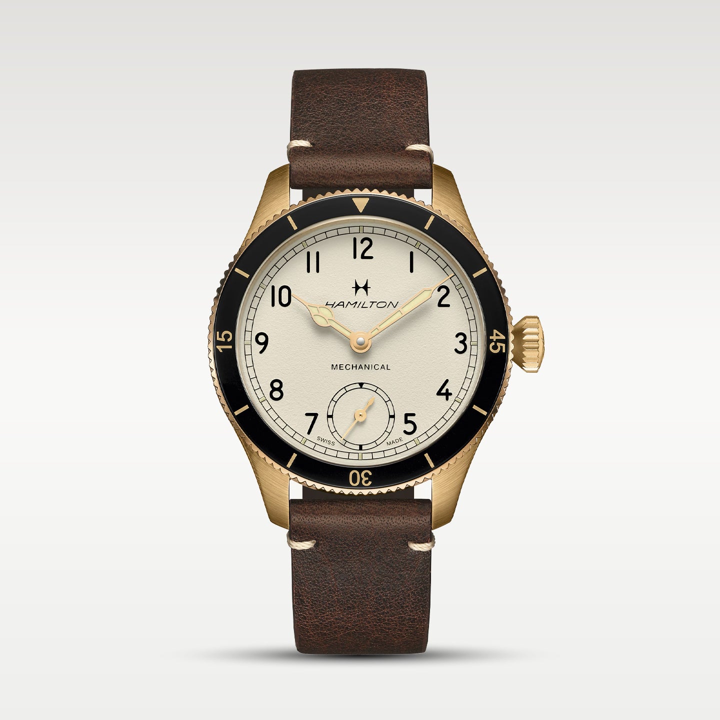 Hamilton Khaki Aviation Pilot Pioneer Mechanical Bronze H76709510 | Noah's Fine Watches