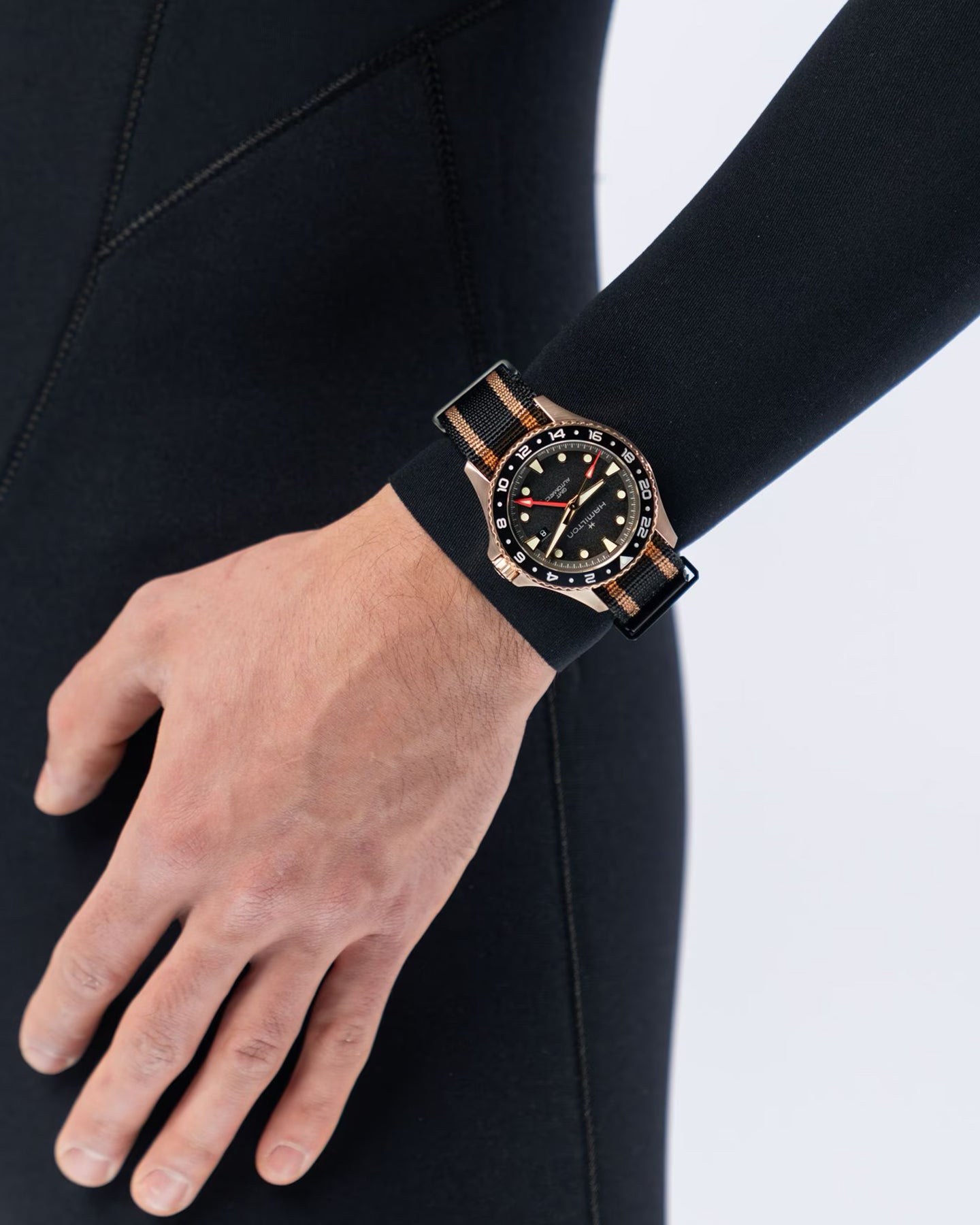 Hamilton Khaki Navy Scuba Automatic GMT Bronze | Noah's Fine Watches