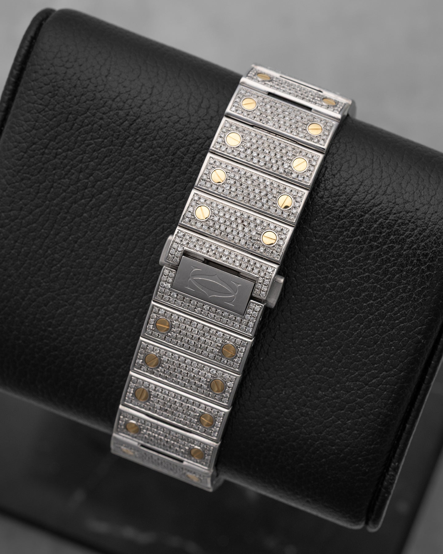 Diamond Adorned Cartier Santos de Cartier | Noah's Fine Watches in DFW, Texas