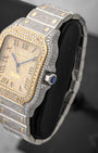 Diamond Adorned Cartier Santos de Cartier | Noah's Fine Watches in DFW, Texas