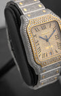 Diamond Adorned Cartier Santos de Cartier | Noah's Fine Watches in DFW, Texas