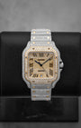 Diamond Adorned Cartier Santos de Cartier | Noah's Fine Watches in DFW, Texas