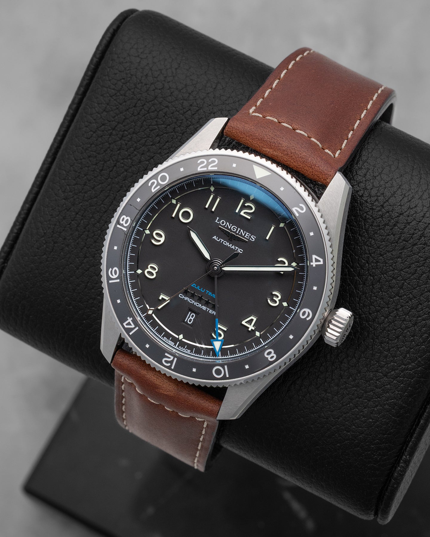 Longines Spirit Zulu Time L3.812.4.53.2 | Noah's Fine Watches Dallas, TX