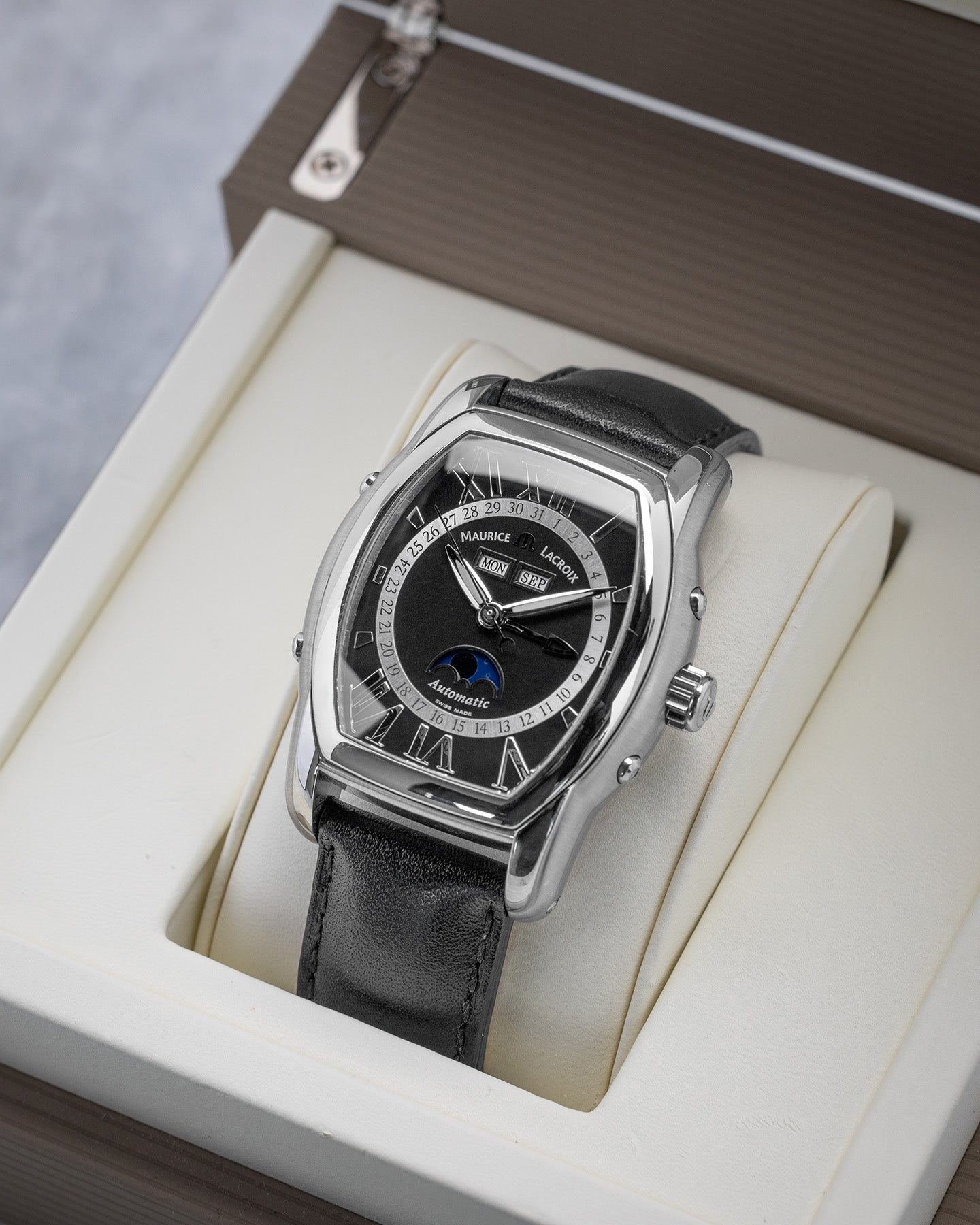 Maurice Lacroix Masterpiece Phase de Lune Tonneau MP6439 Watch | Noah's Fine Watches