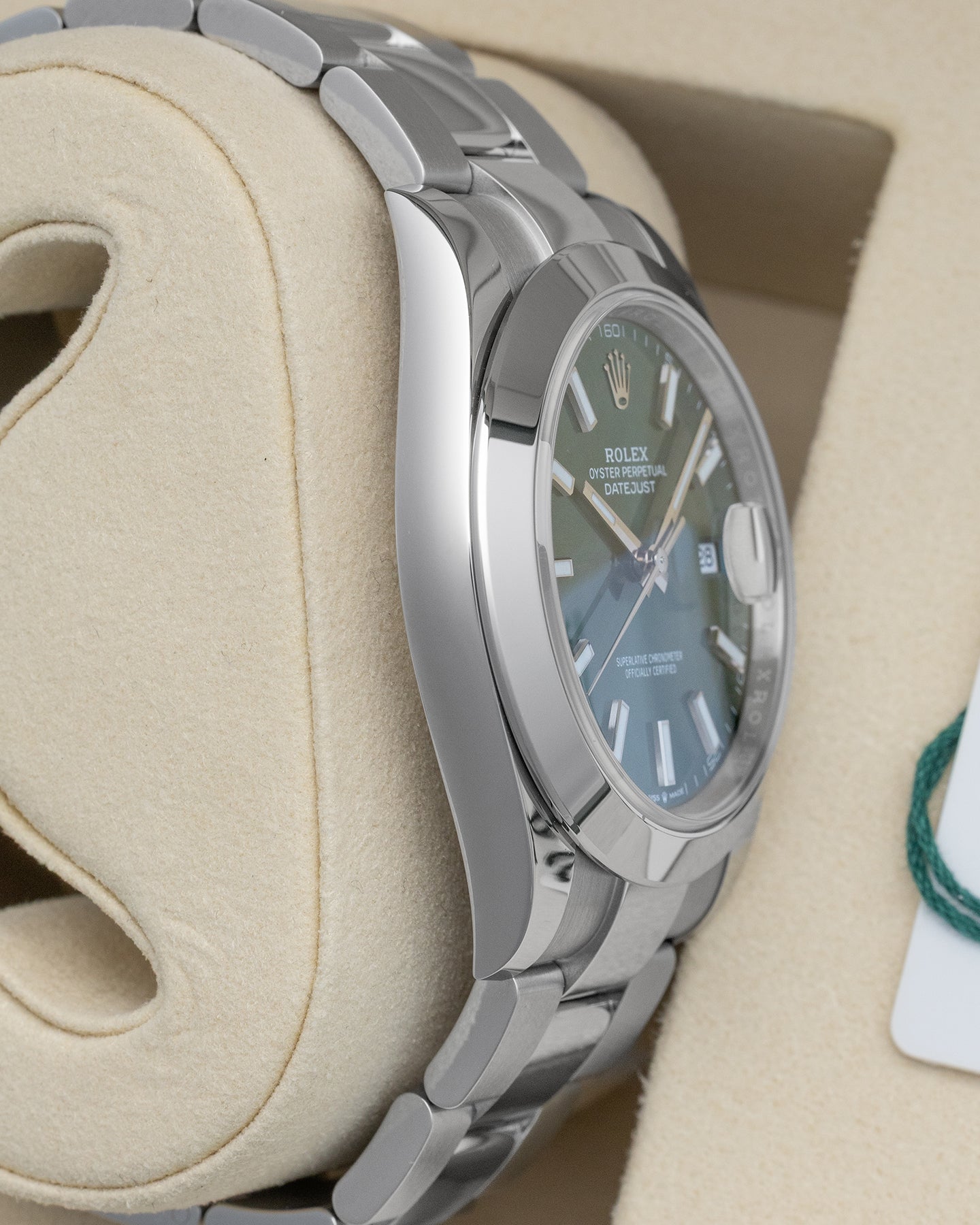 Mint Green Rolex Datejust 126300 | Noah's Fine Watches Dallas, TX