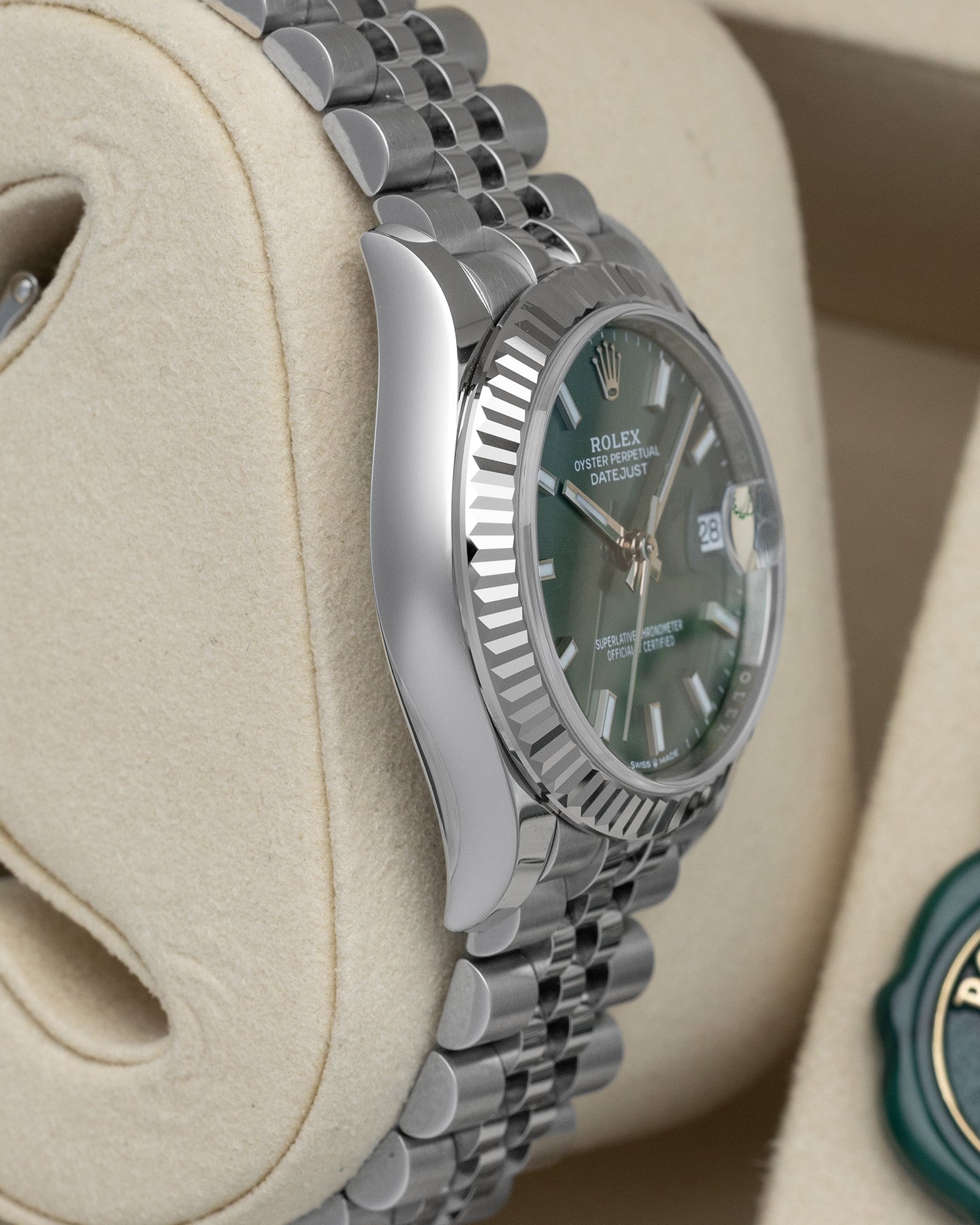 Mint Green Rolex Datejust 278274 | Noah's Fine Watches Dallas, TX