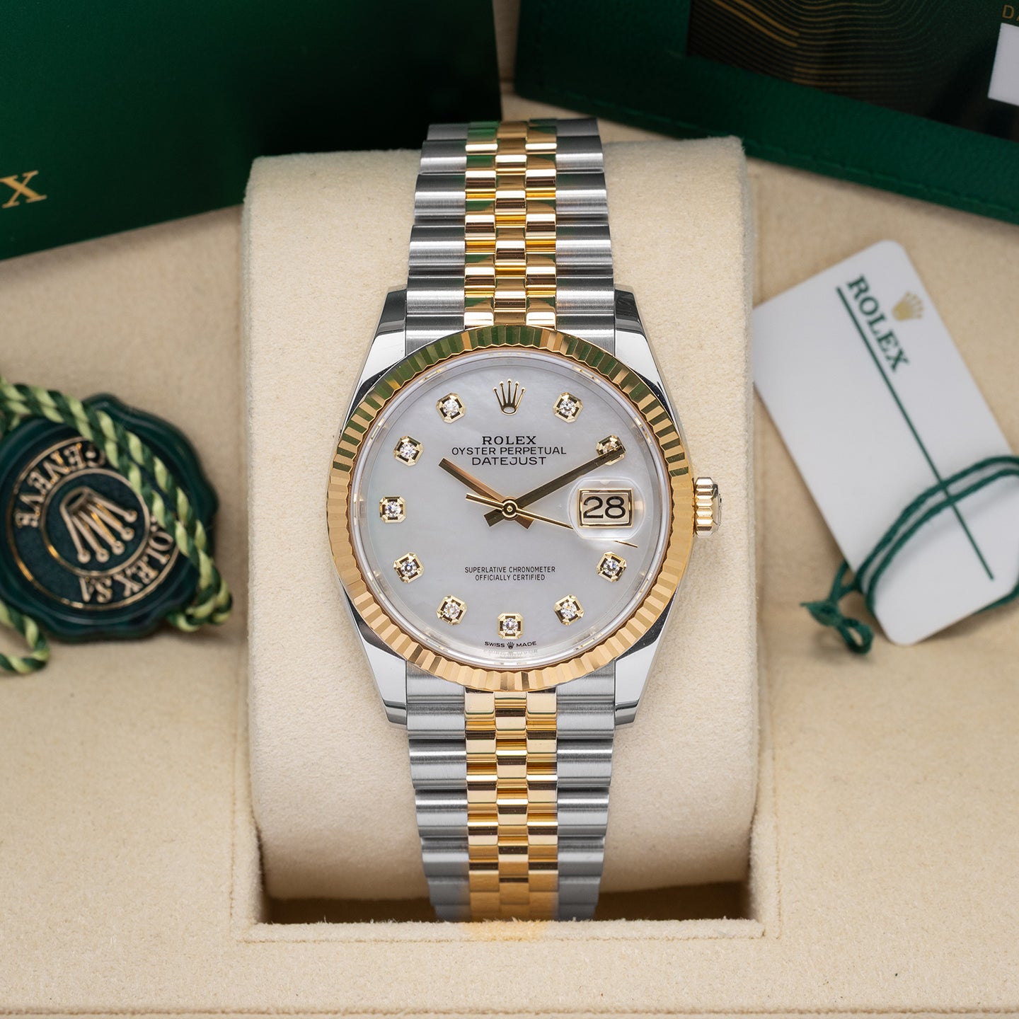 MOP Diamond Rolex Datejust 126233 | Noah's Fine Watches DFW, Texas