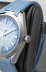 Summer Blue Omega Seamaster Aqua Terra | Noah's Fine Watches Dallas, TX