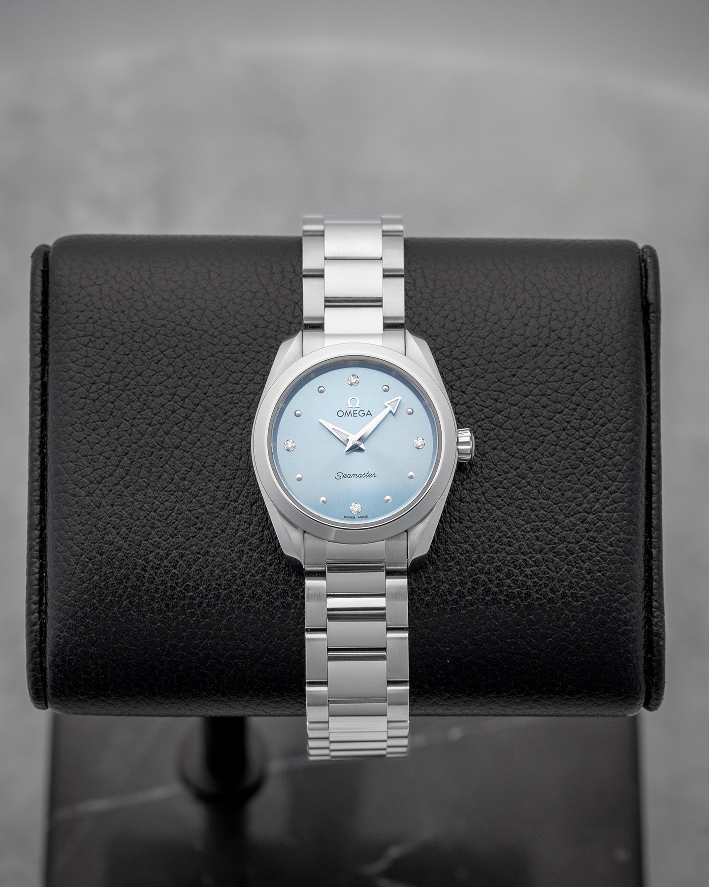 Omega Seamaster Aqua Terra Icy Blue Diamond 22010286053001 Watch | Noah's Fine Watches