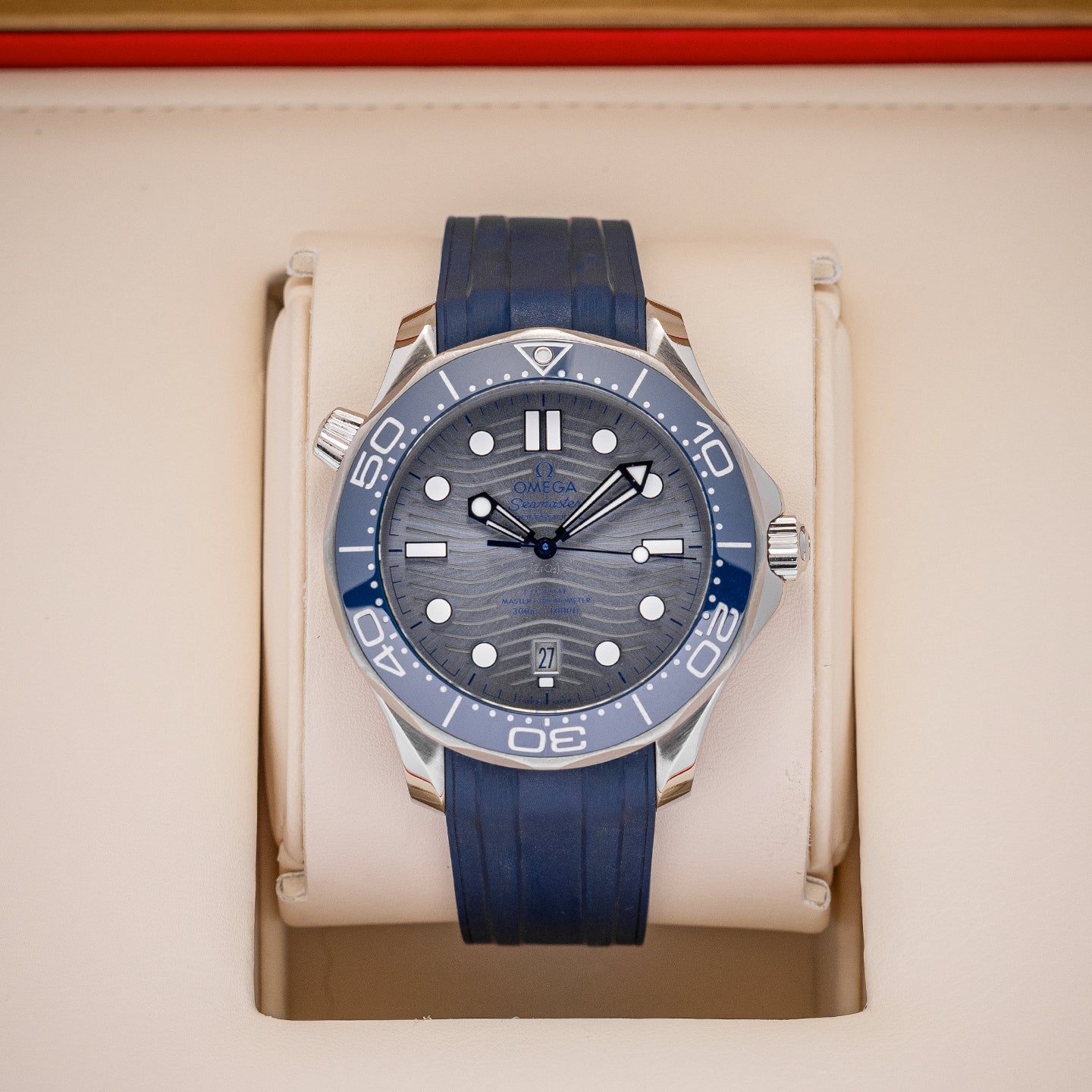 Omega Seamaster Diver 21032422006001 Blue Steel Watch | Noah's Fine Watches and Jewelry