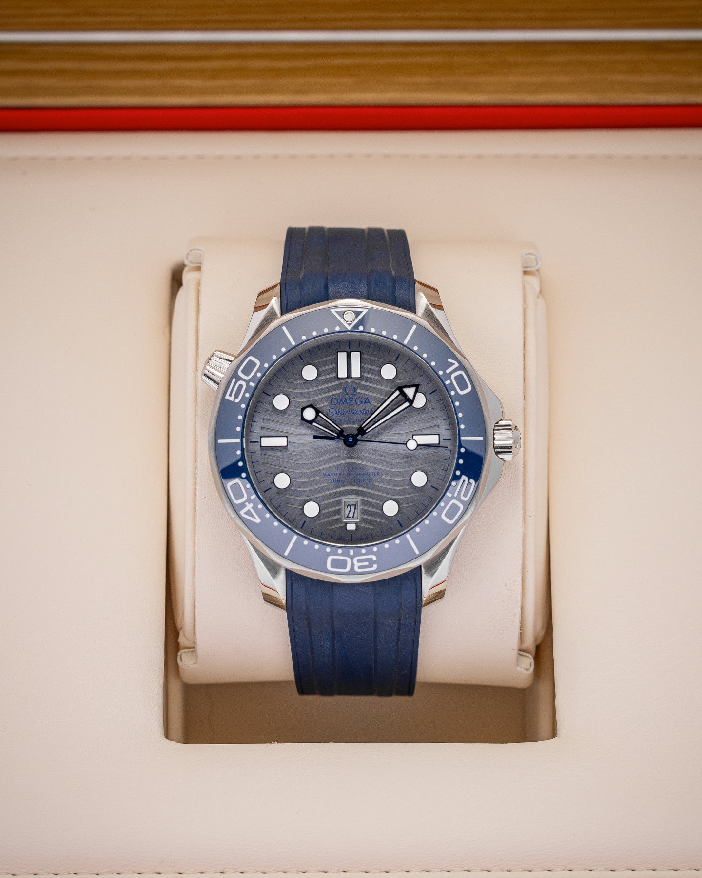 Omega Seamaster Diver 21032422006001 Blue Steel Watch | Noah's Fine Watches and Jewelry