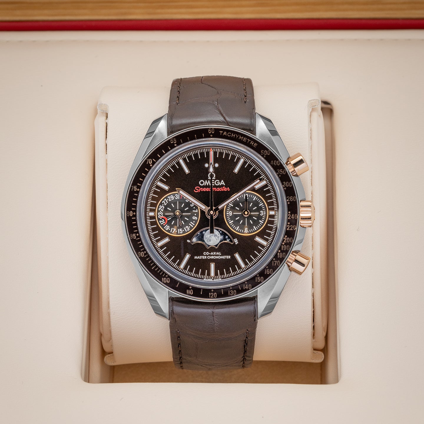 Brown Omega Speedmaster Moonwatch 30423445213001 Watch | Noah's Fine Watches Dallas