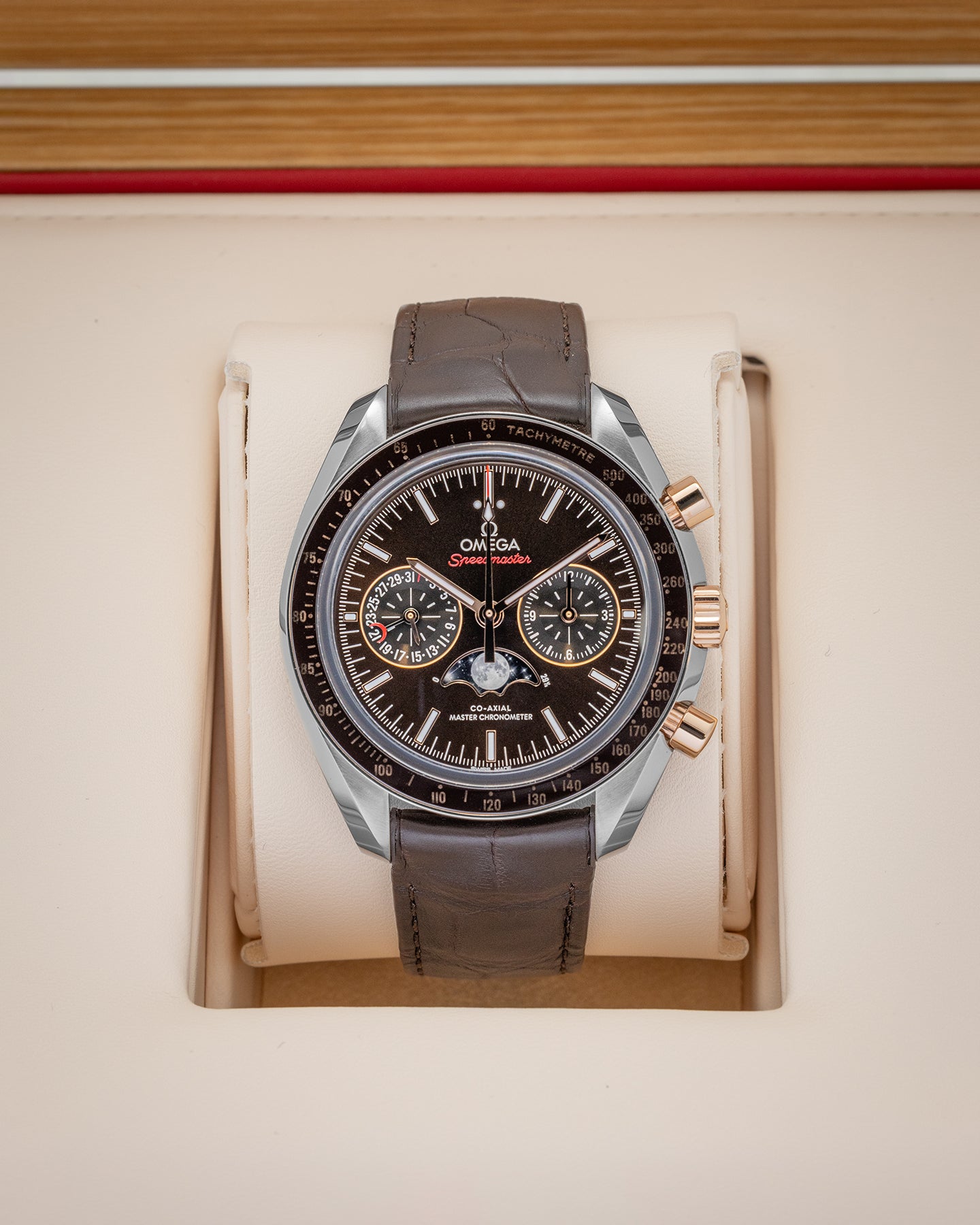 Brown Omega Speedmaster Moonwatch 30423445213001 Watch | Noah's Fine Watches Dallas