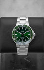 Green Oris Aquis Date 01 733 7732 4157-07 8 21 05PEB | Noahs Fine Watches Dallas, Texas