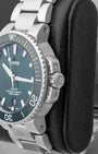 Green Oris Aquis Date 01 733 7732 4157-07 8 21 05PEB | Noahs Fine Watches Dallas, Texas