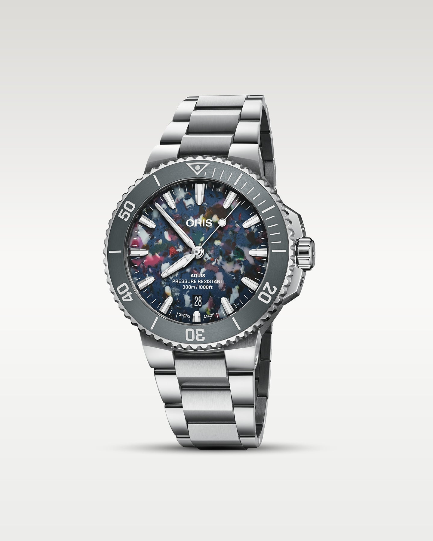 Multicolored Steel Oris Aquis Date Upcycle | Noah's Fine Watches DFW, Texas