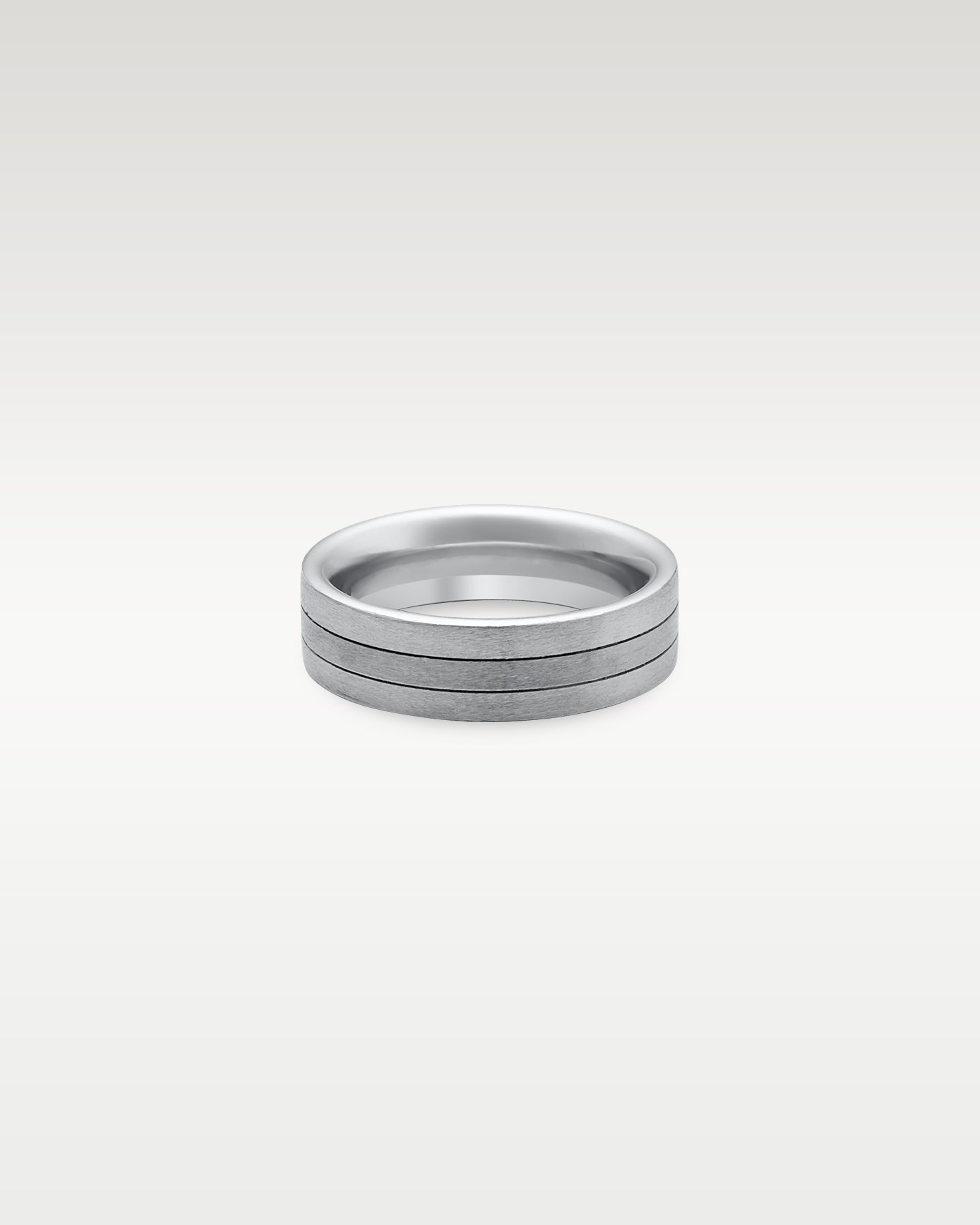 Platinum Double Line Band | Noah's Fine Watches Frisco