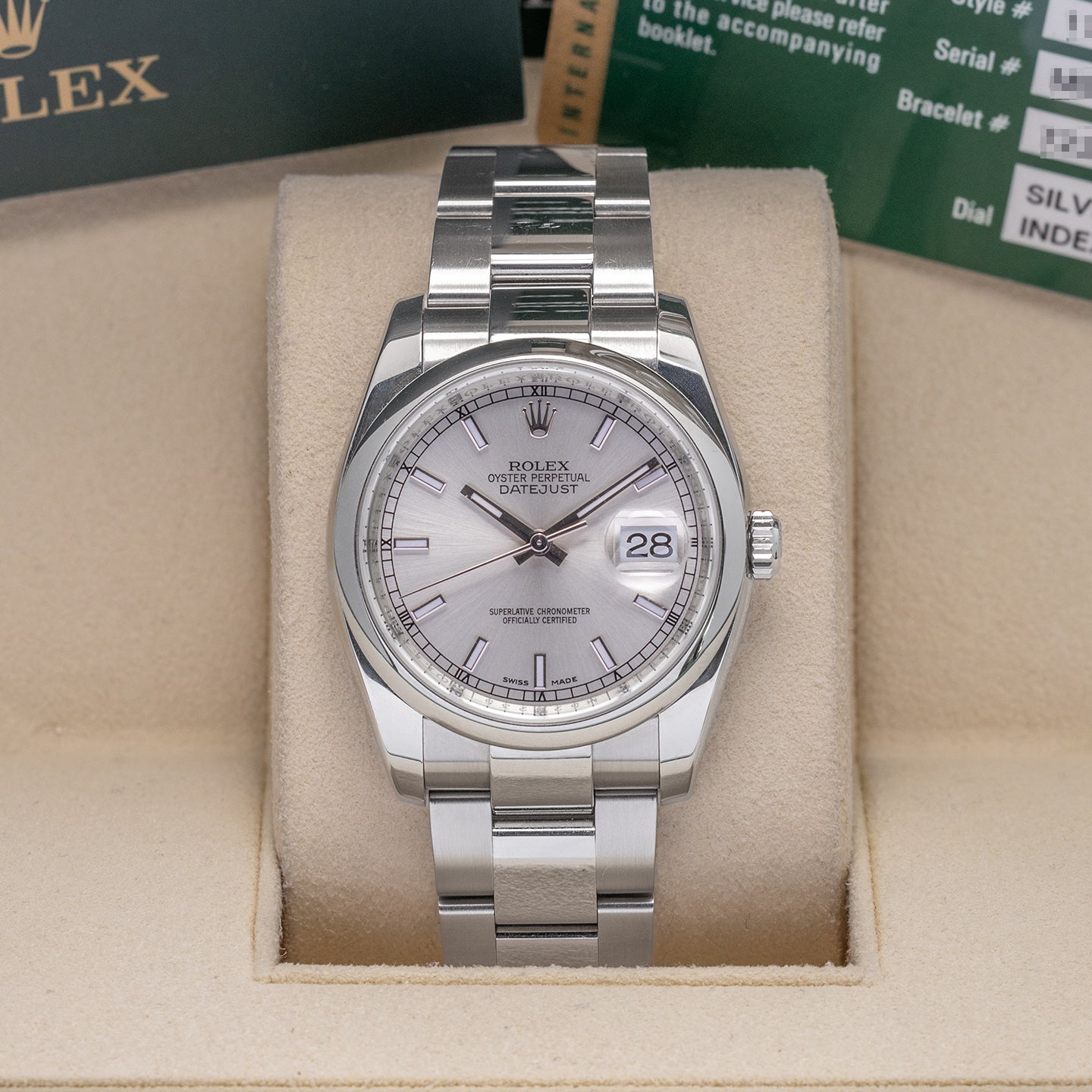 Steel Gray 2009 Rolex Datejust 116200 Watch | Noah's Fine Jewelry and Watches