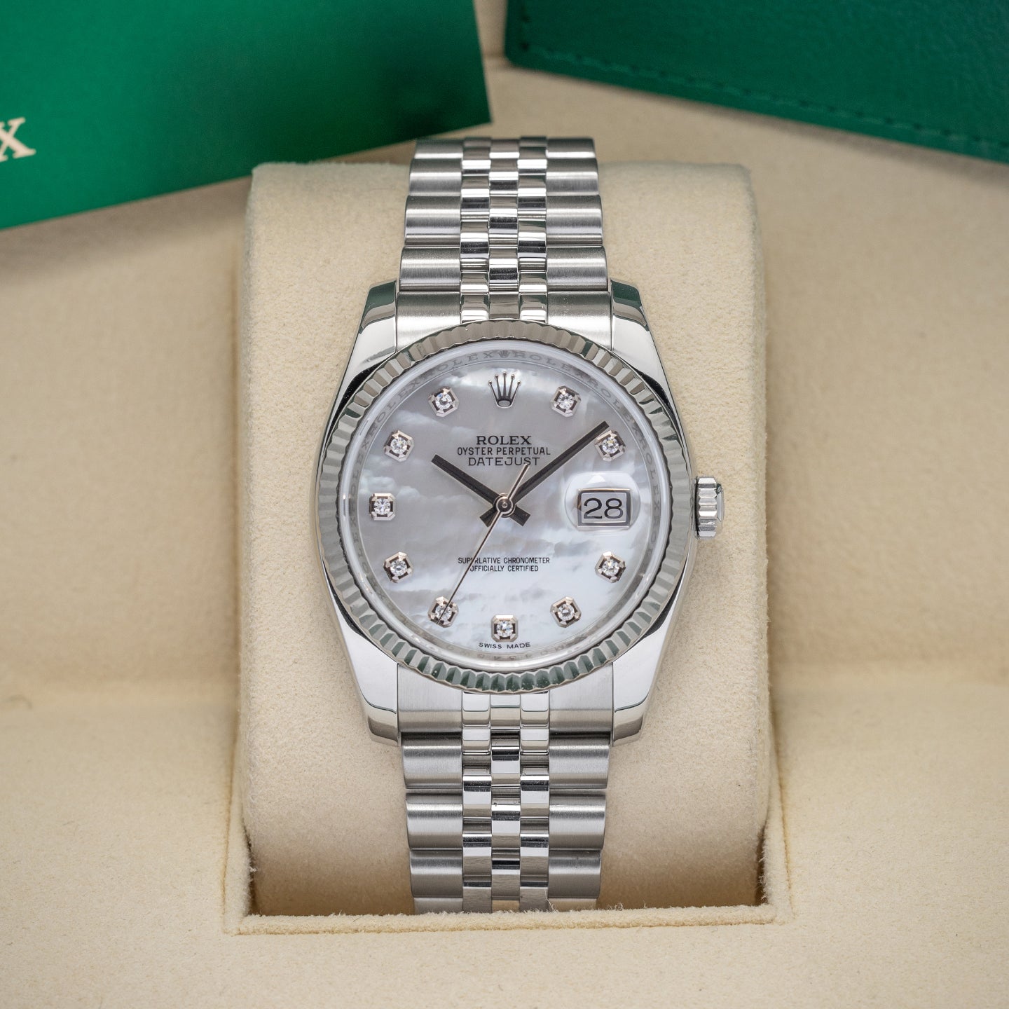Rolex Datejust 116234 MOP Diamond Watch | Noah's Fine Watches and Jewelry