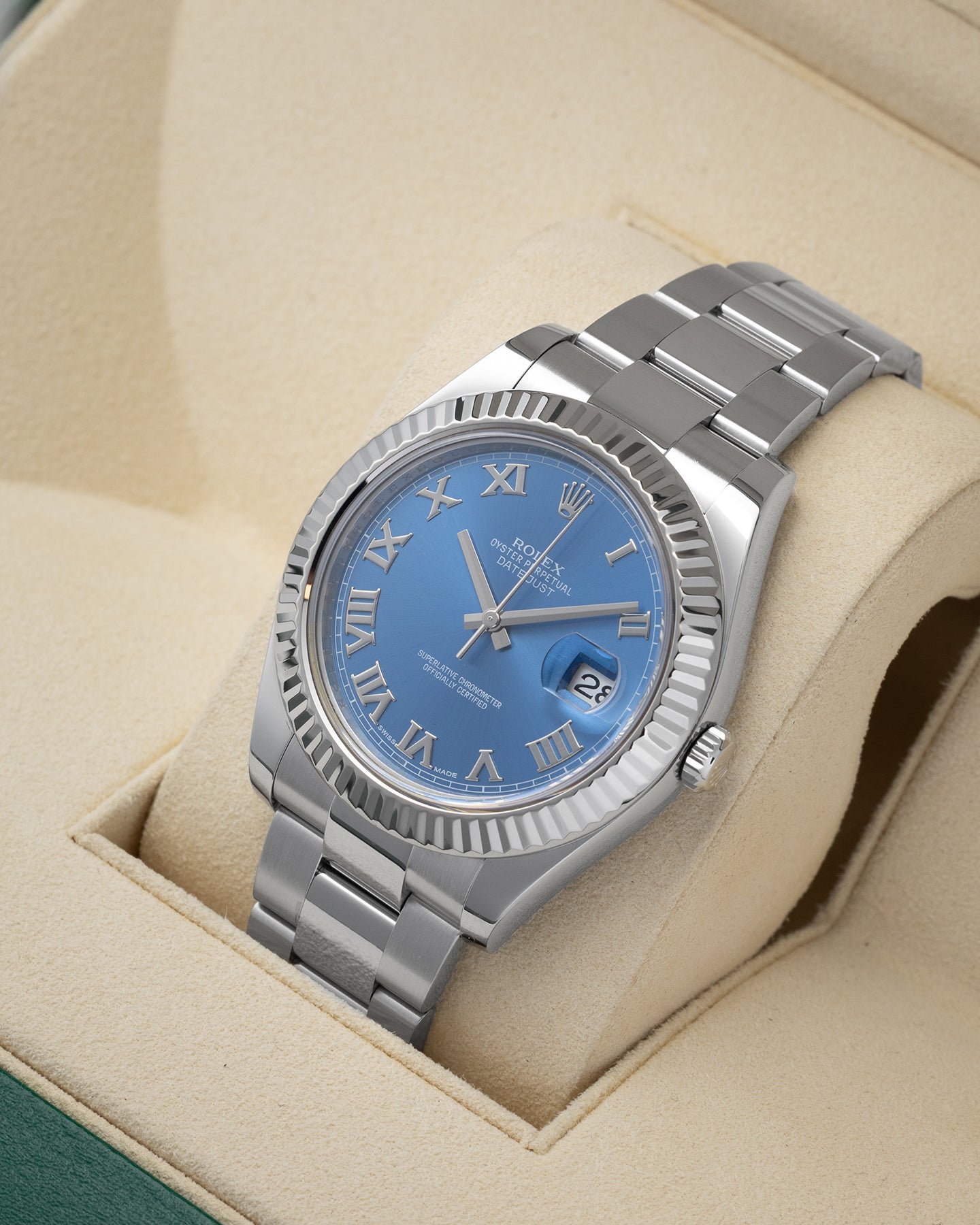 Blue Roman Rolex Datejust 116334 | Noah's Fine Watches Frisco, Texas