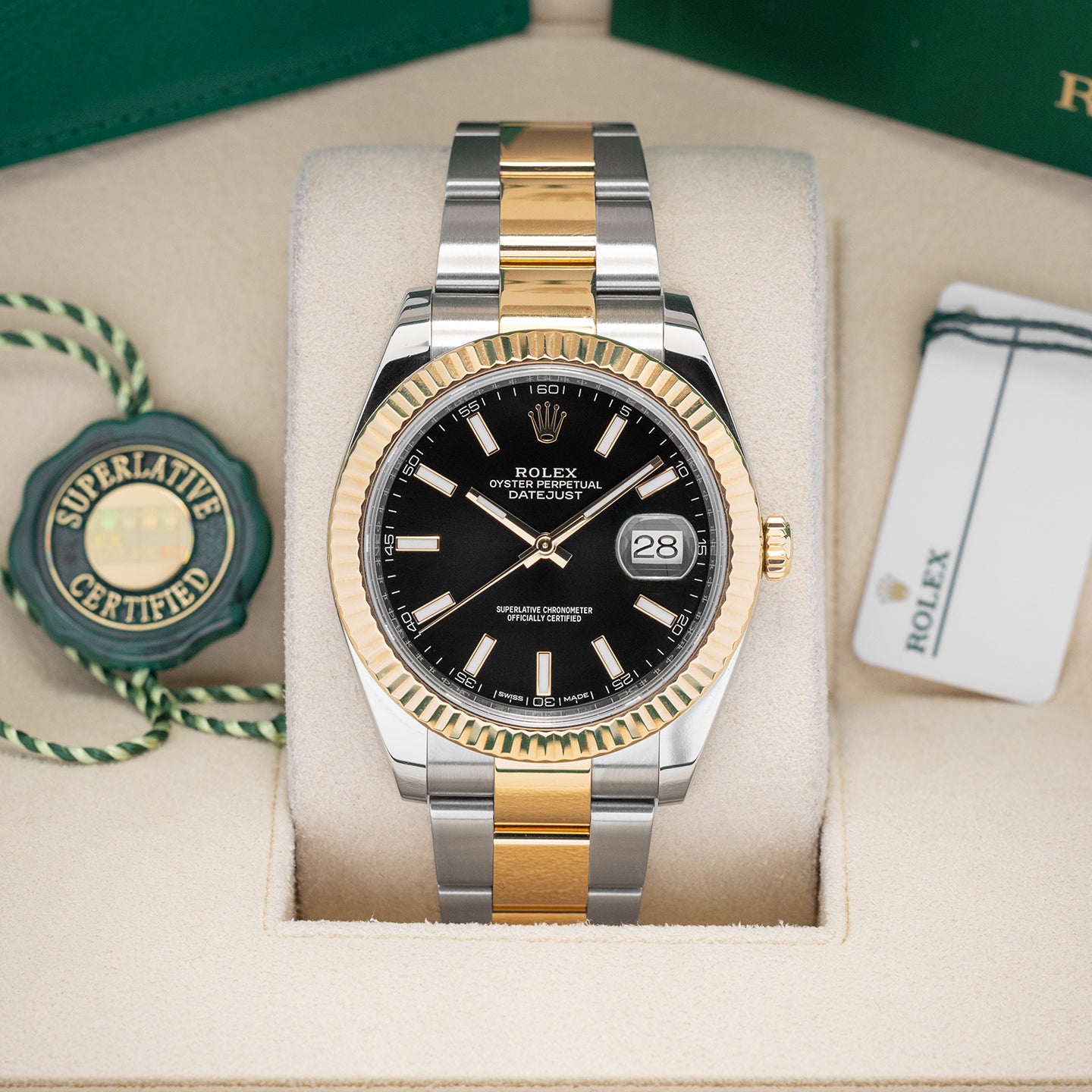 2018 Two Tone Yellow Gold Rolex Datejust 126333 Watch | Noah's Fine Watches and Jewelry Dallas