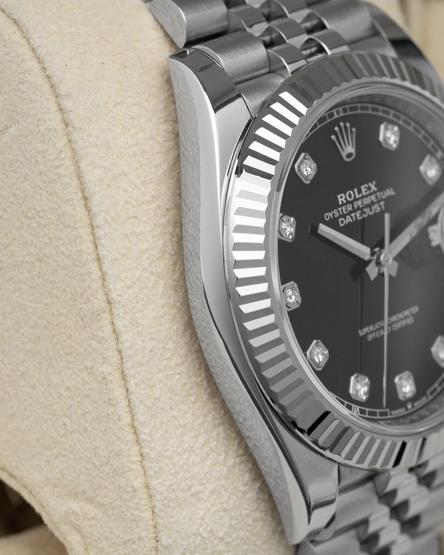 Black Diamond  Rolex Datejust 126334 Watch | Noah's Fine Watches in Frisco TX