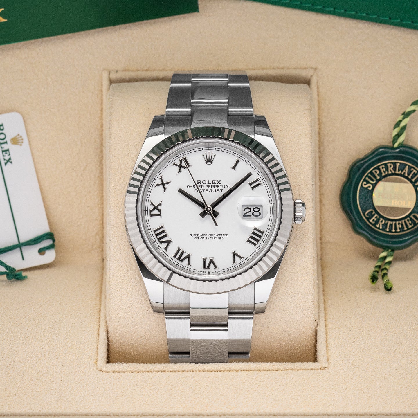 2023 Steel White Rolex Datejust 126334 | Noah's Fine Watches and Jewelry Dallas