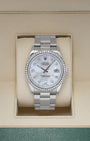 Mother of Pearl Diamond Bezel Rolex Datejust 16220 | Noah’s Fine Watches Dallas