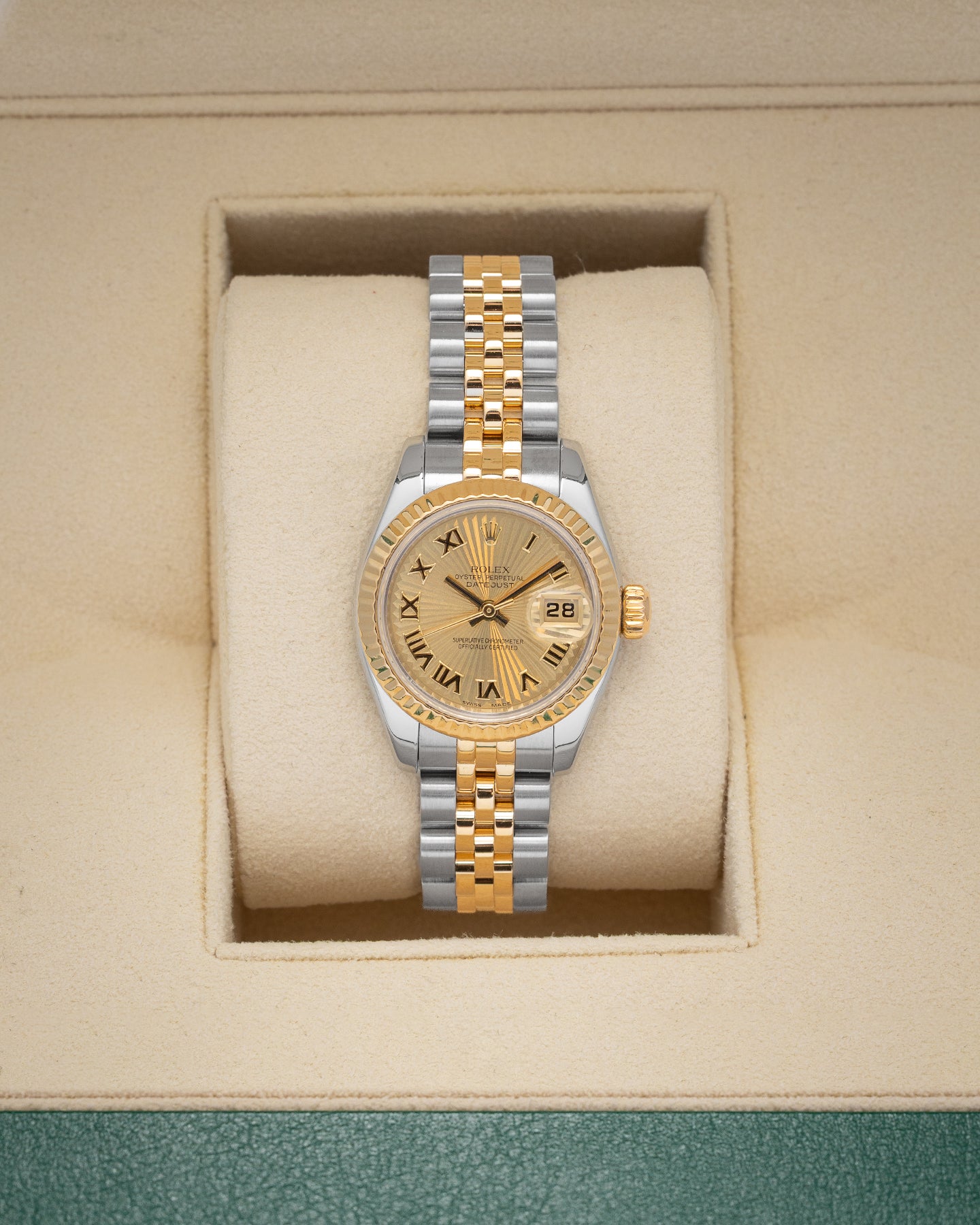 26mm Champagne Dial Rolex Datejust 179173 | Noah's Fine Watches TX