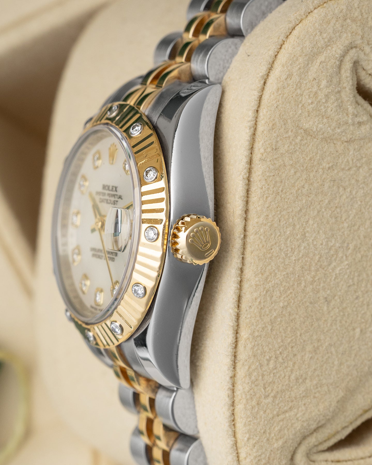 Mother of Pearl Diamond Rolex Datejust 179313 | Noah's Fine Watches Frisco, Texas