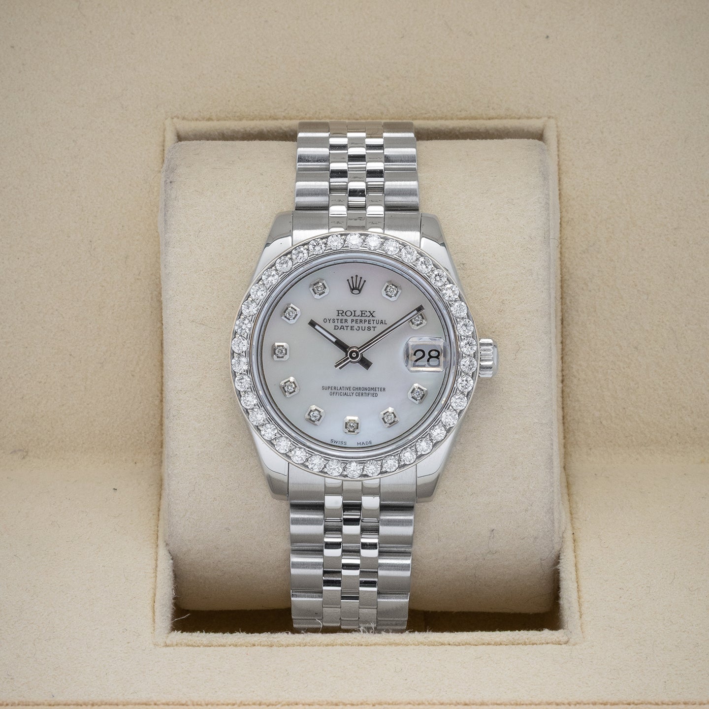 Datejust 179384 Diamond Dial and Bezel Rolex Watch | Noah's Fine Watches and Jewelry Dallas
