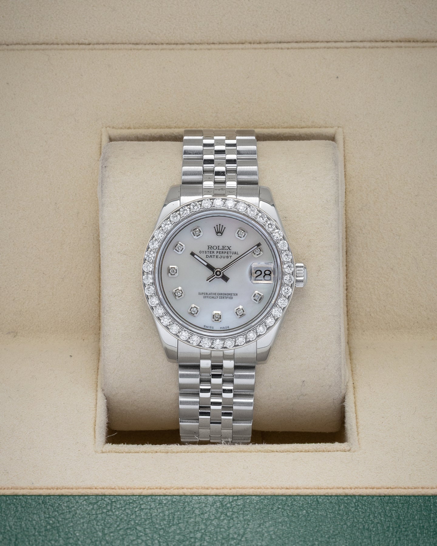 Datejust 179384 Diamond Dial and Bezel Rolex Watch | Noah's Fine Watches and Jewelry Dallas