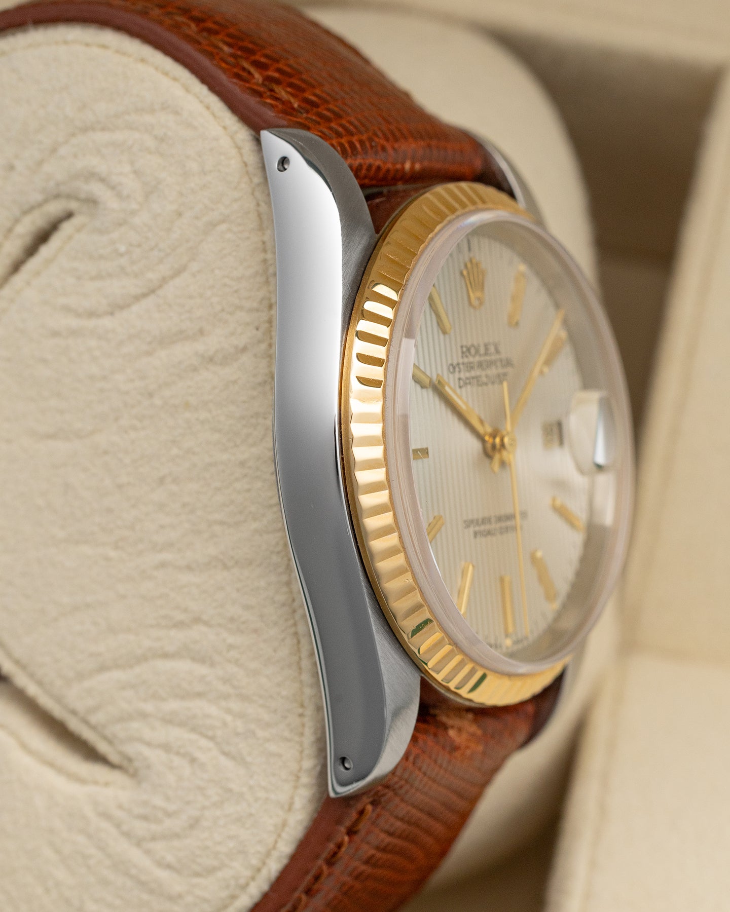 Tapestry Rolex Datejust 36 16013 | Noah's Fine Watches Dallas, TX