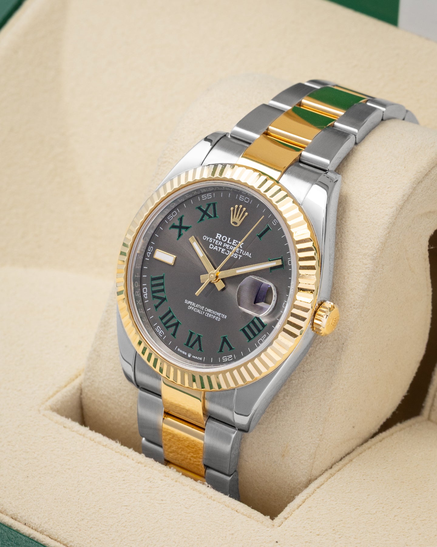 Wimbledon Rolex Datejust 41 126333 | Noah's Fine Jewelry & Watches Dallas, TX