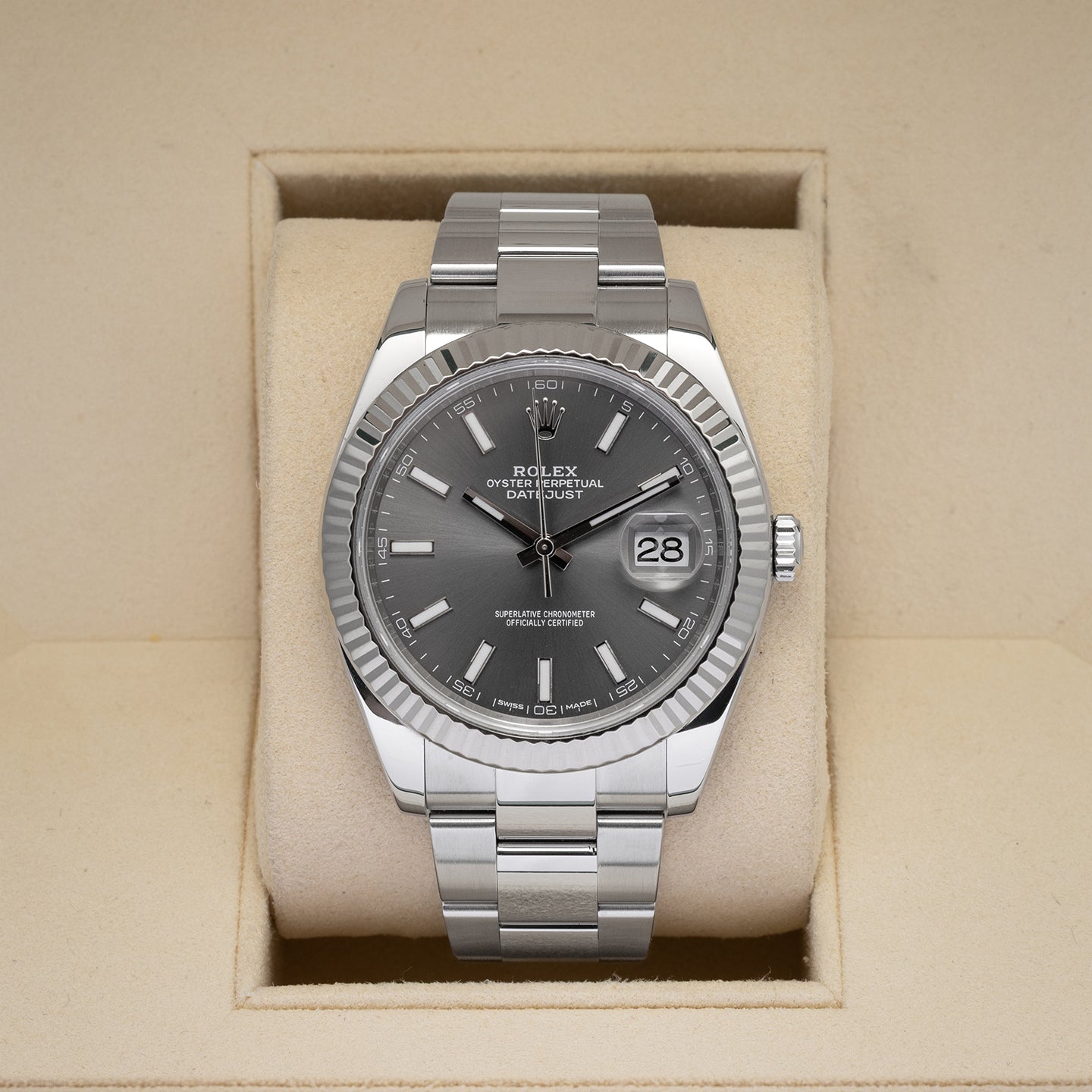 Rolex Datejust 41 Rhodium 126334 | Noah's Fine Watches Dallas, Texas