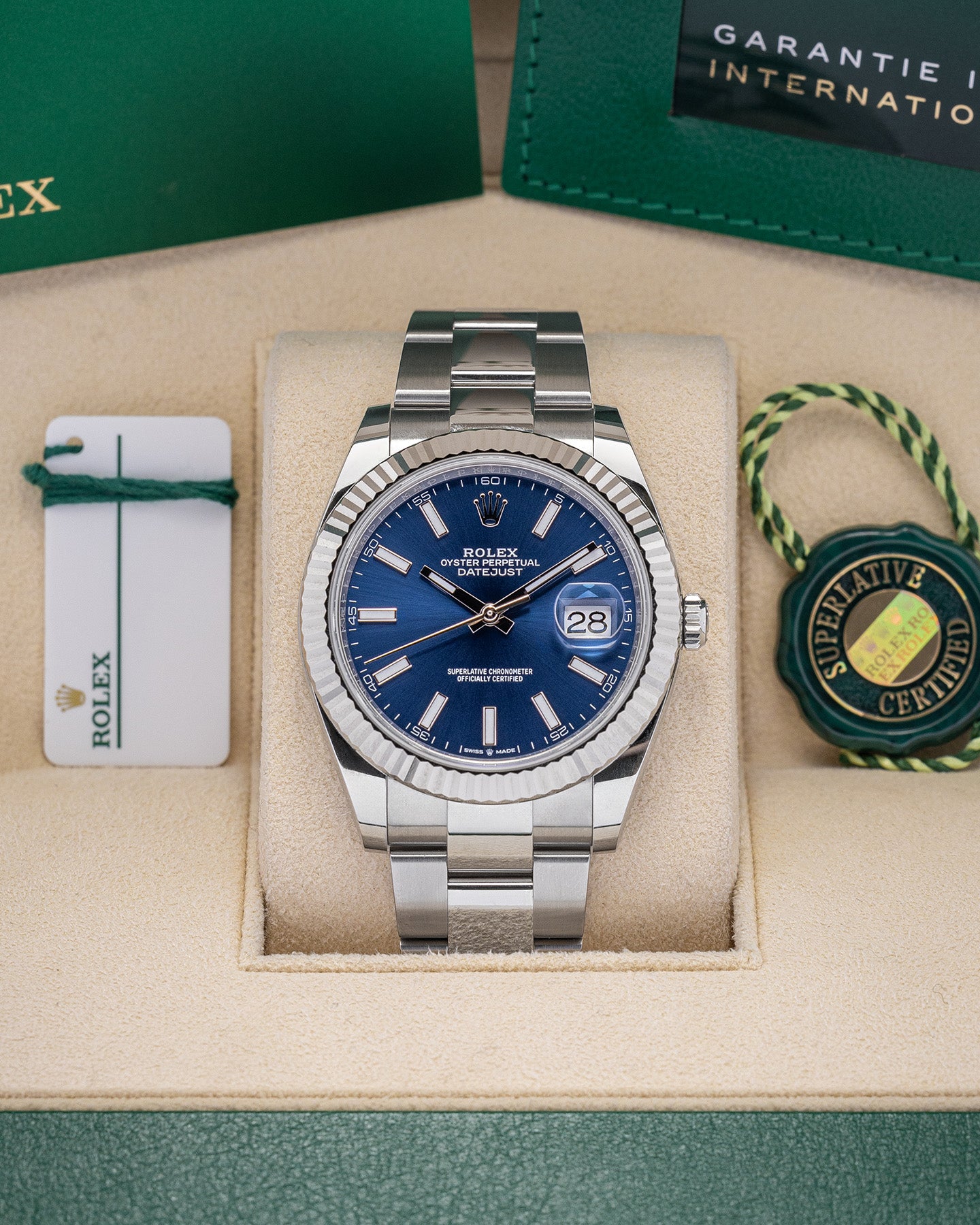 White Rolesor Rolex Datejust Blue 126334 Watch | Noah's Fine Watches and Jewelry Dallas