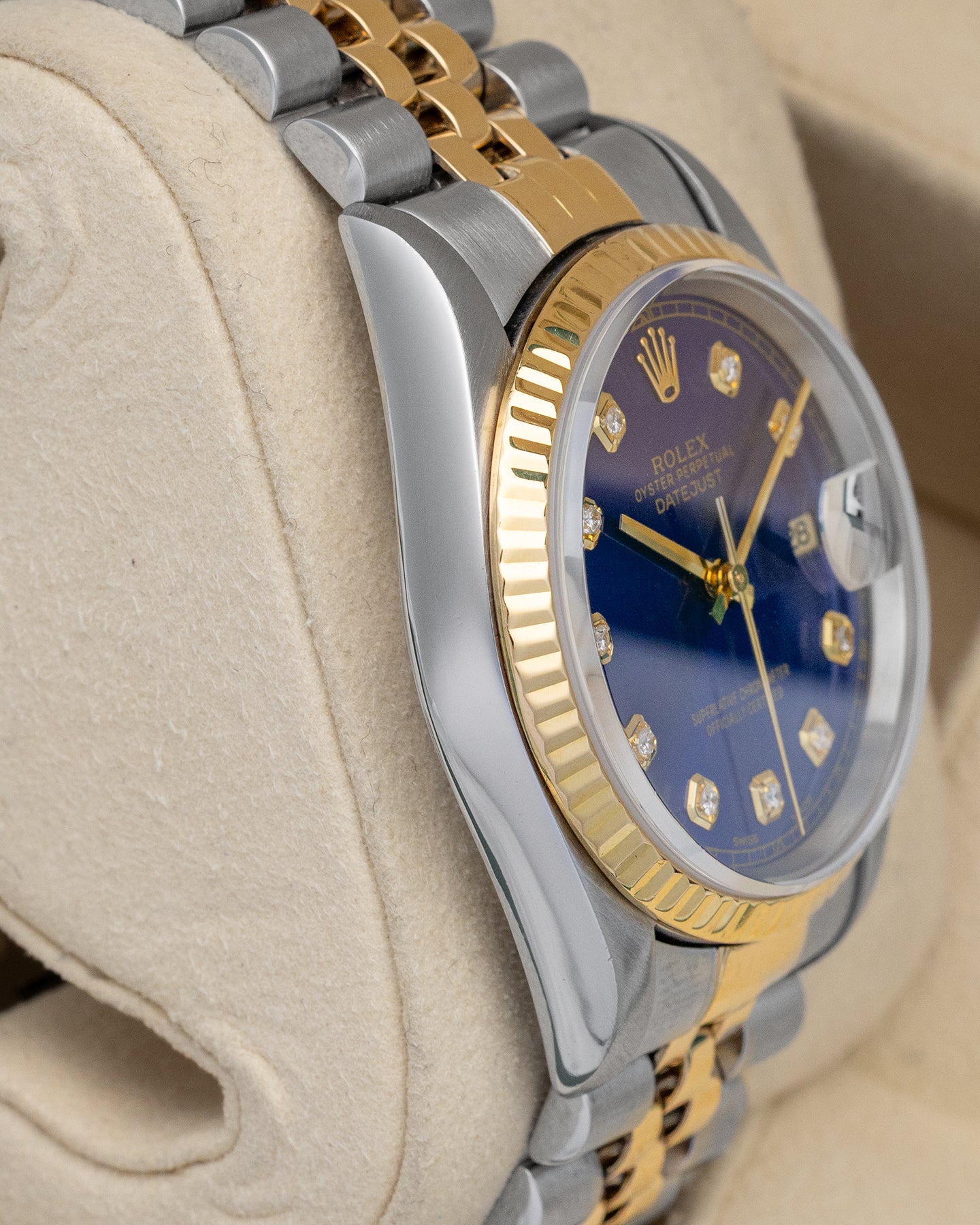 Rolex Datejust Blue Diamond 16233 | Noah's Fine Watches Dallas, Texas