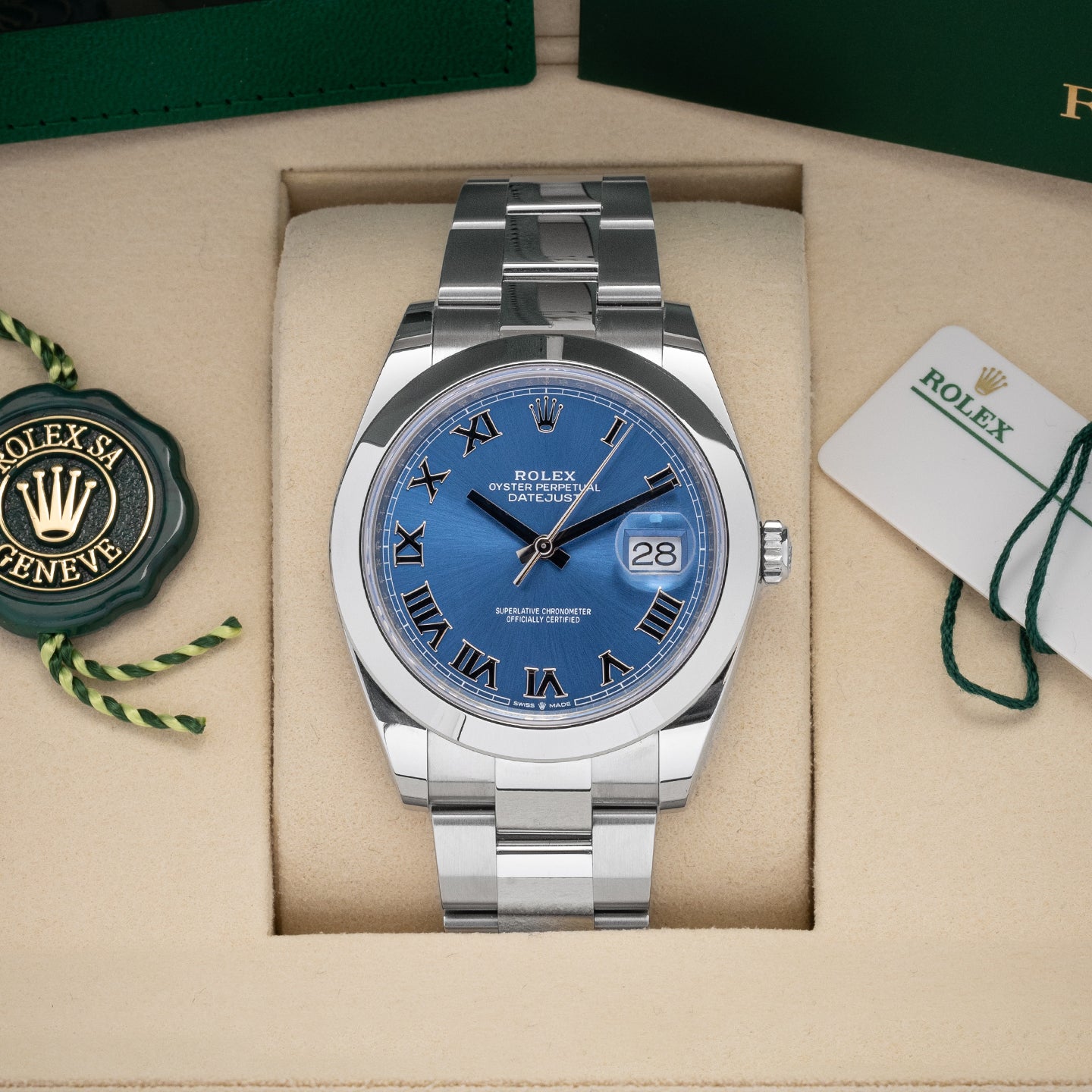 Datejust Blue Roman 126300 New Rolex Watch | Noah's Fine Watches and Jewelry Dallas
